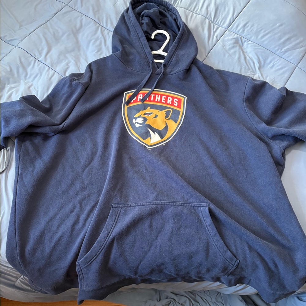 Navy blue 5xl Florida panthers pullover hoodie by fanatics